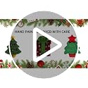 Christmas Buttons Set - 50 Assorted Holiday Crafting Buttons for Sewing & Scrapbooking