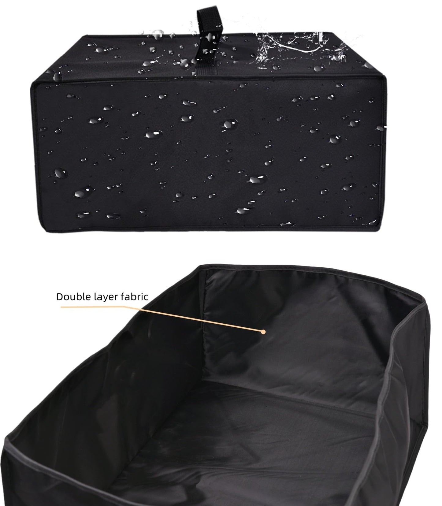 Slow Cooker Cover,Dustproof Waterproof Lid for Crock-Pot 7 Quart Oval Manual Slow Cooker(SCV700-S-BR) (Black)