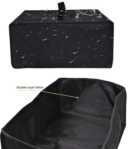 Slow Cooker Cover,Dustproof Waterproof Lid for Crock-Pot 7 Quart Oval Manual Slow Cooker(SCV700-S-BR) (Black)