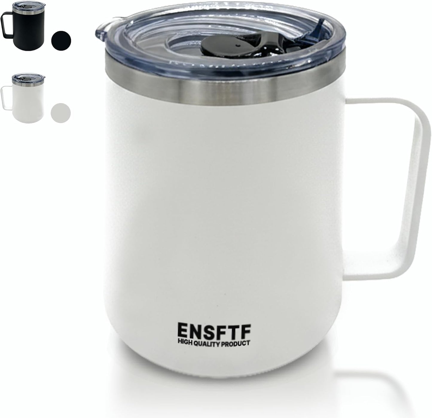 Skiennix 13 oz Stainless Steel Coffee Mug - Leak Proof Travel Tumbler with Lid | Insulated for Hot & Cold Drinks