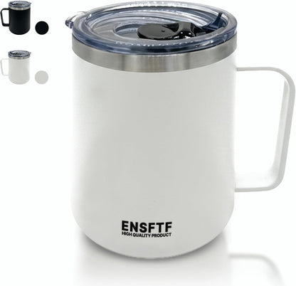 Skiennix 13 oz Stainless Steel Coffee Mug - Leak Proof Travel Tumbler with Lid | Insulated for Hot & Cold Drinks