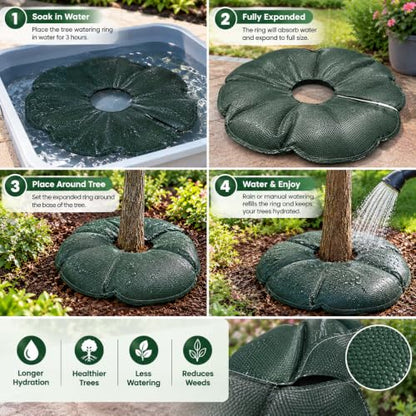 Tree Watering Bags Slow Release Irrigation Ring for Trees 24 Inch