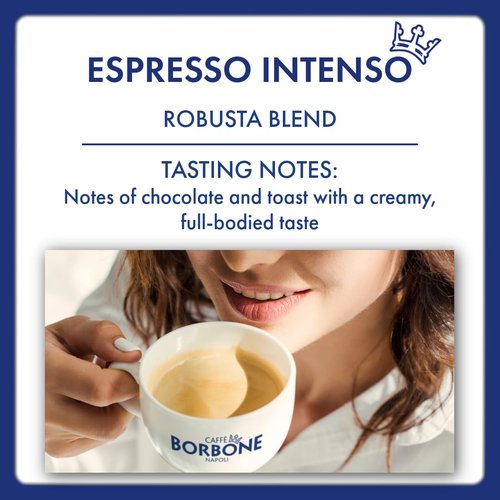 Caffè Borbone Whole Bean Coffee - Medium Roast Robusta Blend | Strong & Creamy Espresso, 2.2 lb Bag