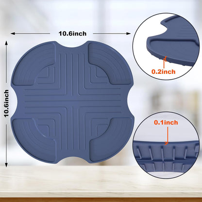 Palksky Silicone Air Fryer Trivets - Heat-Resistant Hot Pads for Ninja Crispi | Portable Green Kitchen Aid