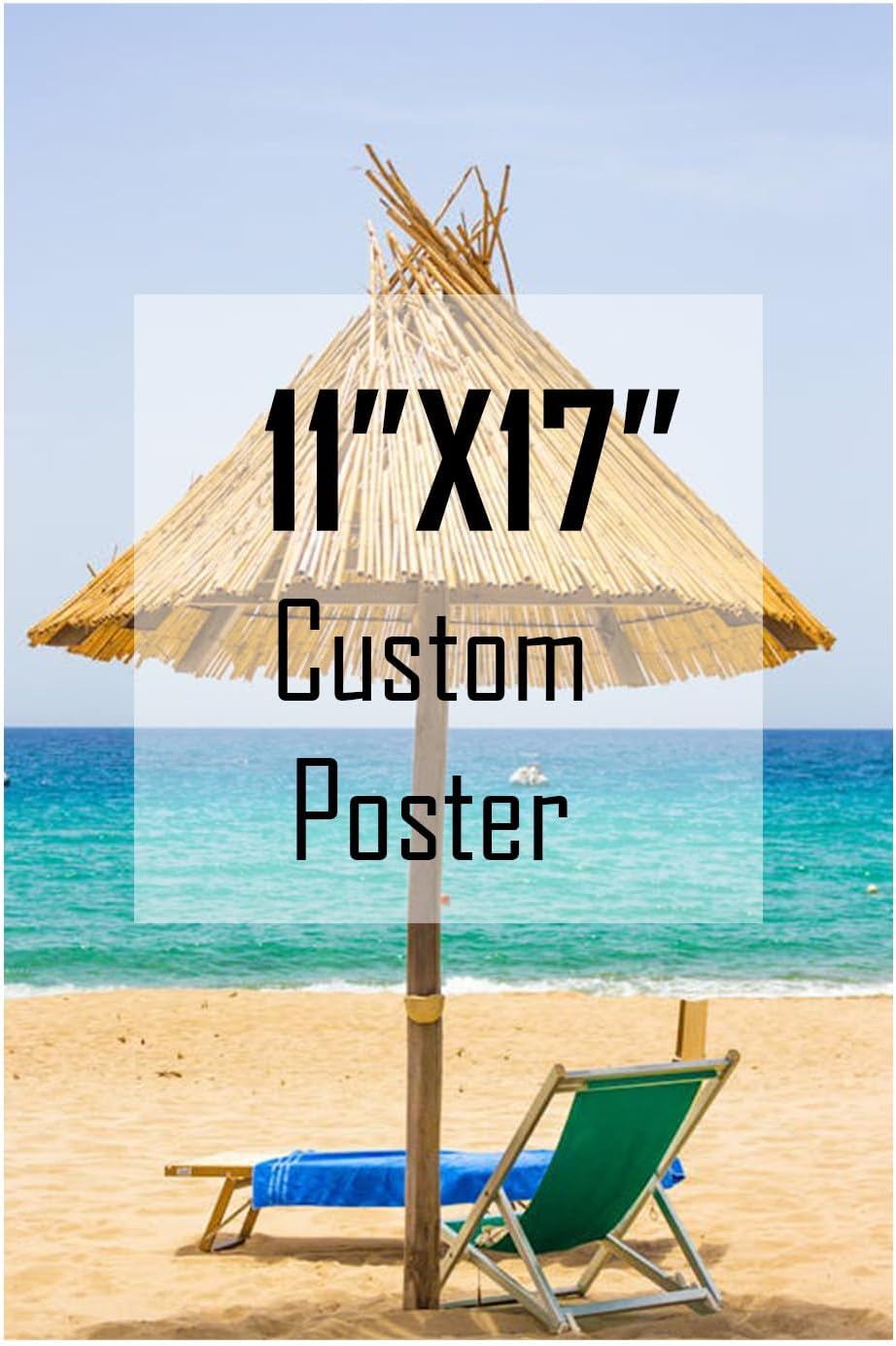 ZXDZSM Custom Canvas Poster - Personalized Photo Wall Art Print | Unframed 11" x 17" Size