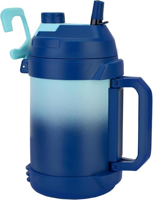 Hydraful 128 oz Insulated Water Bottle - Large Triple Wall Vacuum Jug | Keeps Drinks Cold for 48 Hrs
