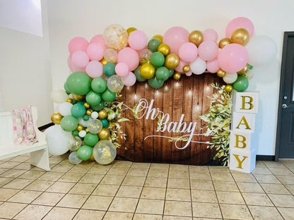 Pastel Pink Balloons by [Brand Name] - 150-Piece Set in 5", 10", 12", & 18" Sizes for Birthday Party Decor
