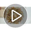 26-Inch Fall Wreath with Wheat Harvest Variation for Front Door, Indoor Outdoor Autumn Decor