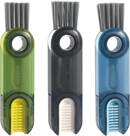 Skiennix 3-in-1 Cup Lid Gap Cleaning Brush Set - Multifunctional Silicone Kitchen Tools