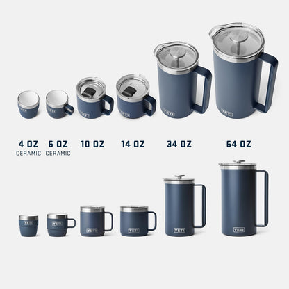YETI Rambler 14 oz Vacuum Insulated Ceramic Lined Stackable Mug - Seafoam Color with MagSlider Lid