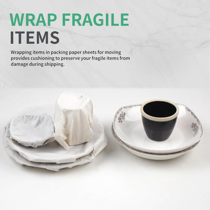 Packing Paper Sheets - 14" x 22" Newsprint for Moving & Shipping | 52 Sheets for Fragile Item Protection