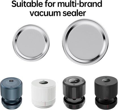 Mason Jar Lids by [Brand Name] - 48PCS Wide & Regular Mouth | No Date Reminder, Compatible with Vacuum Sealers