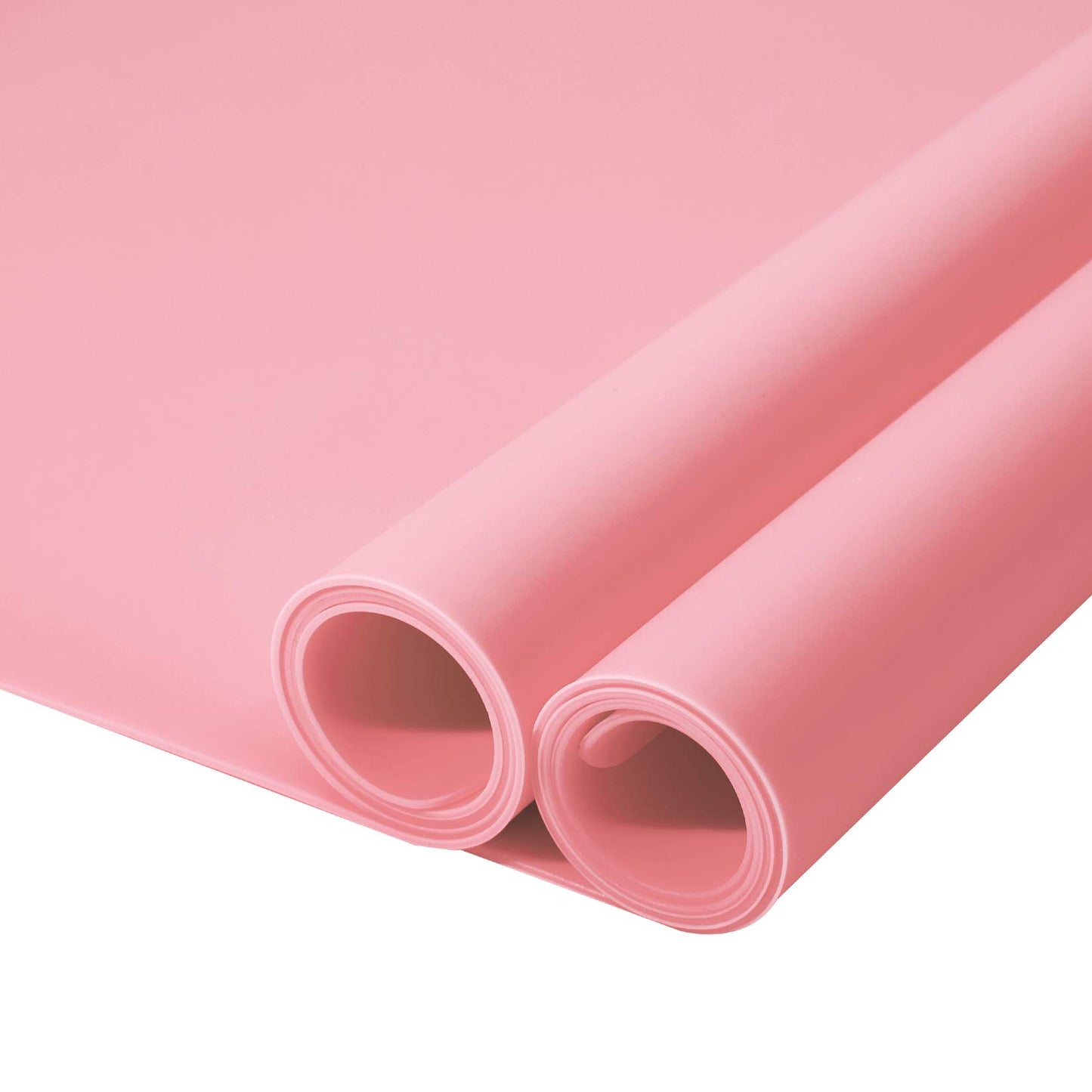 wellhouse Extra Large Silicone Placemats Nonstick Pastry Mat Silicone Baking Mat Countertop Protector Heat Resistant Nonskid Table Mat (23.6by15.7 Inch, Pink)