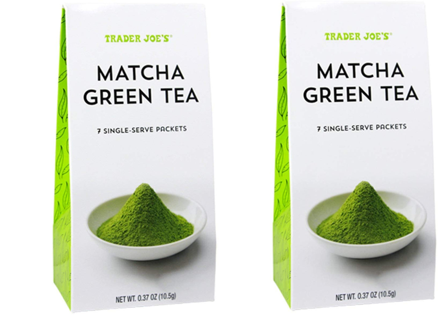 Trader Joe’s MATCHA GREEN TEA (2 PACK), SEVEN SINGLE-SERVE PACKETS ANTIOXIDANTS, ENERGY BOOST