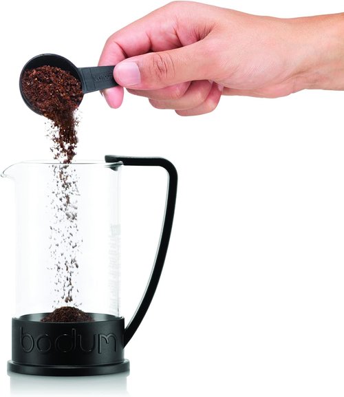 Bodum 12oz Brazil French Press Coffee Maker - High-Heat Borosilicate Glass, Black Finish