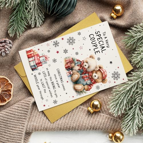 Christmas Card for Couples - Sweet Holiday Greeting Card with Heartfelt Message - To a Very Special Couple