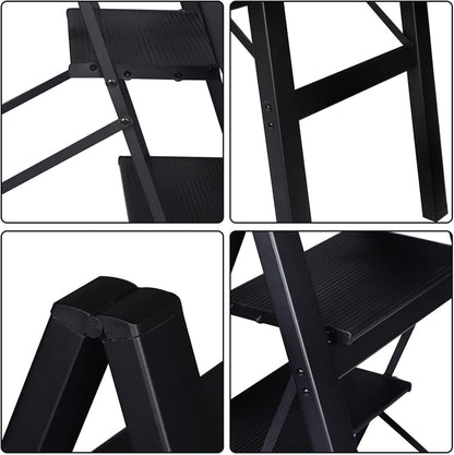 Skiennix Foldable 2-Step Stool - Ultra-Lightweight Design, Wide Pedals & 330lbs Capacity | Ideal for Home & Office Use