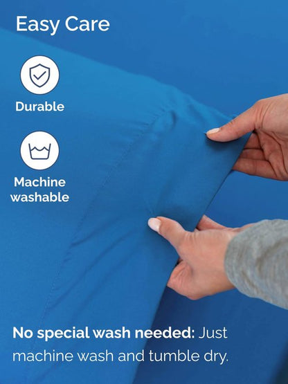 Extra Deep Full Sheet Set - 6 Piece Breathable and Cooling Sheets - Hotel Luxury Bedding for Women, Men, Kids & Teens - Easy & Secure Fit - Soft, Wrinkle Free & Comfy - Extra Deep Pockets - Royal Blue