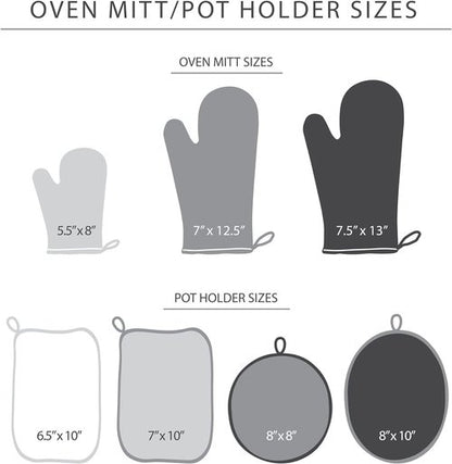 KitchenAid Non-Slip Oven Mitt Set - Two-Tone Milkshake/Beige, 5.75"x13", 2 Pieces for Safe Cooking