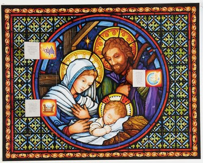 Holy Night Advent Calendar with Bible Text Nativity Story - Christmas Countdown