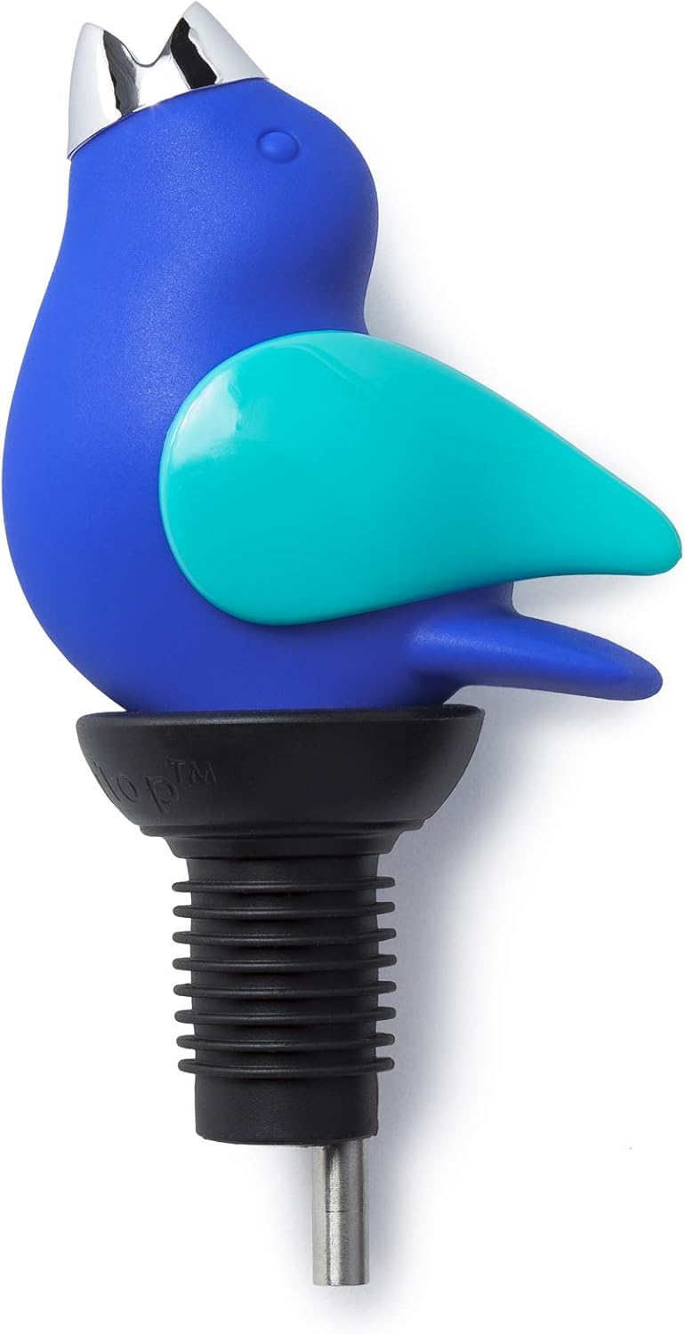 Wine Pourer - Cobalt and Aqua