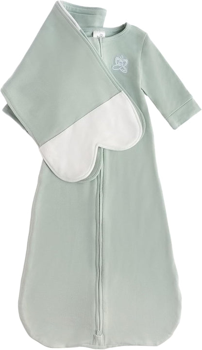 Butterfly Swaddle - Organic Newborn Baby Sleep Sack & Wrap Blanket | Calming Sage Accessory for Preemies (4-7 lbs)