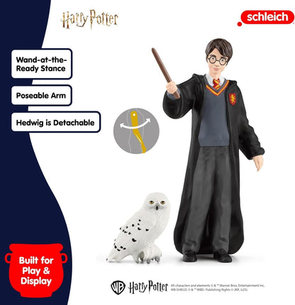Schleich Harry Potter - 2 PC Snow Owl Toy Set - Collectible Wizarding World Figures for Kids & Adults | 42633