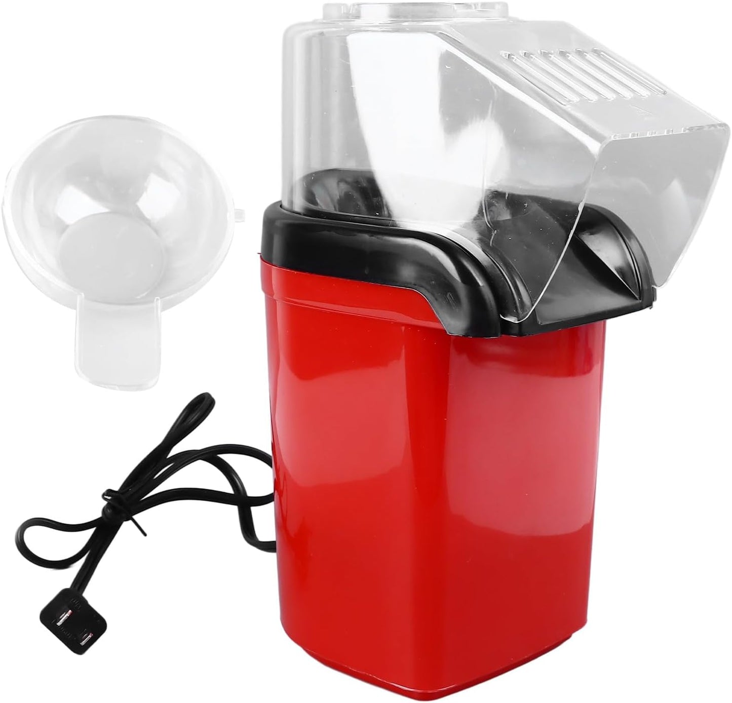 Skiennix Electric Popcorn Maker - Quick & Efficient Hot Air Popper for Movie Nights | Detachable Design