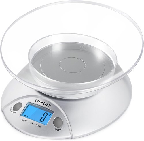 Etekcity Digital Food Kitchen Scale - Accurate Ounces & Grams Measurement | 11lb/5kg Capacity, Backlit Display