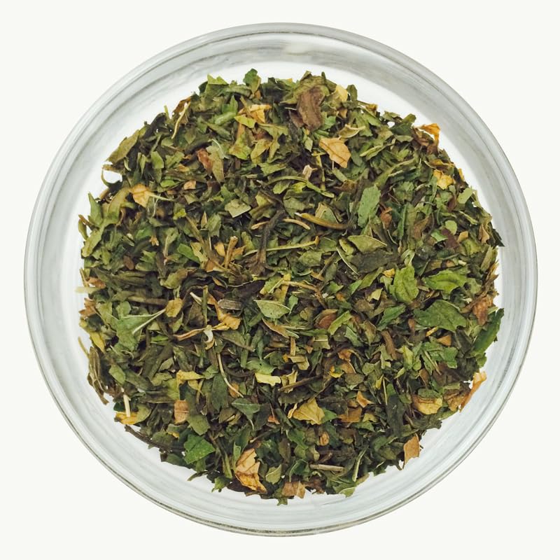 Silk Road Teas, Organic Peppermint Leaf Tea, Organic herbal Tea, Non-Caffeinated, Fresh & Cool Flavor, Improves Digestion, 15 Non-GMO Biodegradable Tea Bags