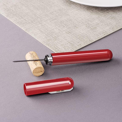 Wine Bottle Opener, IPEROT Air Pressure Wine Corkscrew With Cutting Wine Bottle Foil Knife, Effortlessly Open Wine Bottles Without Damaging Corks, Easy-to-Use(Red)