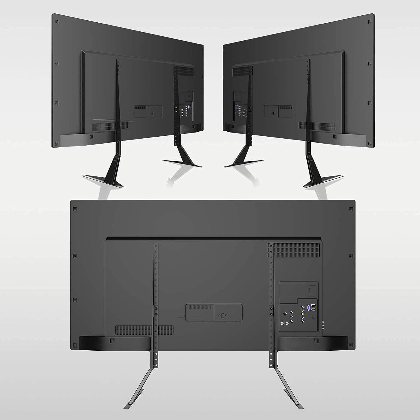 Universal TV Stand, Metal TV Legs for 20-65 inch LCD/LED/OLED/Plasma Flat&Curved Screen TV Height Adjustment with VESA 75x75mm to 800x500mm Max ML1760