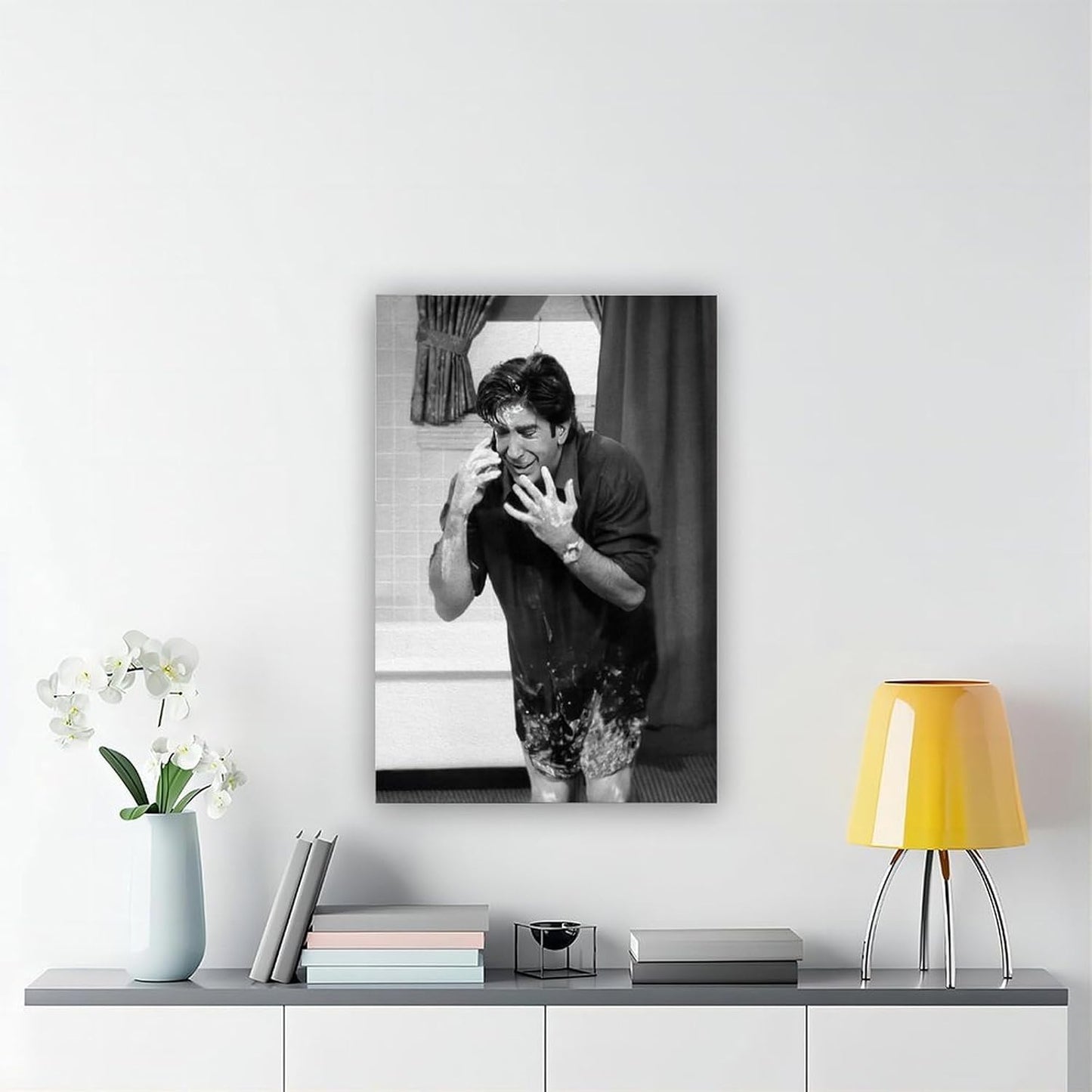 Regine Switzerland Funny Bathroom Wall Art - Humorous TV Show Print for Restroom Decor | 12x18 Inch