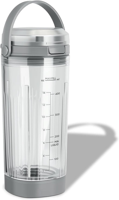 Ninja Blast Accessories - 3-Piece Replacement Parts Set for 18oz Blender Cup, Cap & Sip Lid | Grey
