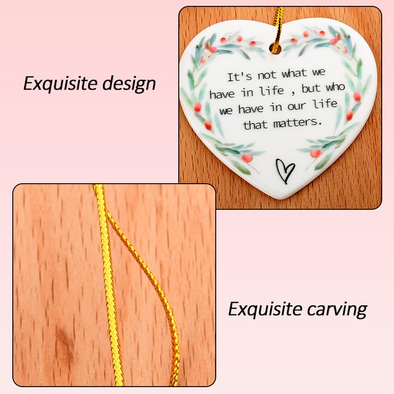 Inspirational Christmas Tree Ornament for Coworkers & Friends - Positive Gift Idea