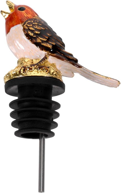 Bird Design Pourer Multi-functional Wine Bottle Pourer Sealers Zinc Alloy Wine Spout