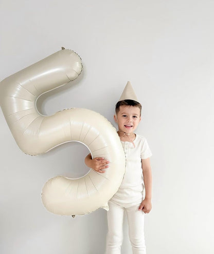 Skiennix Cream 9 Balloon - 40 Inch Giant Birthday Decoration for Boys & Girls | Perfect for 9th, 19th, & 29th Parties