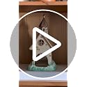 Holiday Deer Candle House - Blue Sky Clayworks 7.3-Inch Decor