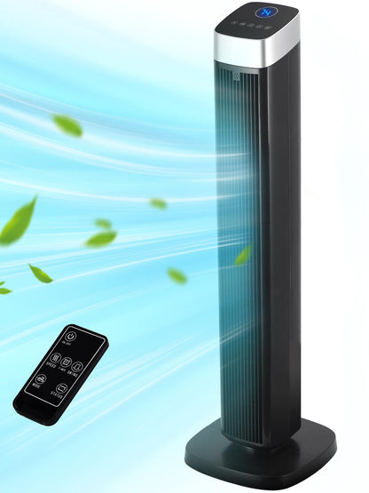 Uthfy Tower Fan for Bedroom, 41" Quiet Bladeless Floor Fan,90° Oscillating Standing Fan with 24H Timer, Remote Control, 3 Speeds, 3 Modes, Fans that Blow Cold Air for Room, Home, Office
