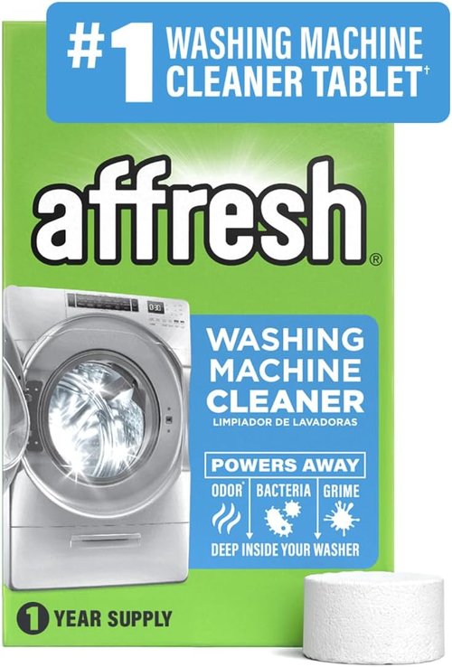Affresh Washing Machine Cleaner - Eliminates Odor-Causing Bacteria & Grime | 12 Time Release Tablets, 1 Year Supply