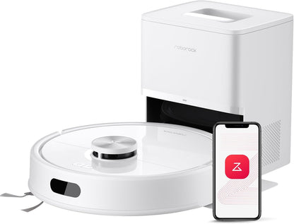 Roborock Q7 M5+ Robot Vacuum & Mop - 10000Pa Suction, Self-Emptying, App Control | White