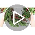 24 Inch Christmas Wreath with Pine Cones and Red Berries for Front Door