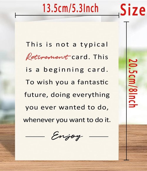 Funny Retirement Card for Women Men, Best Farewell Gifts for Coworkers, Coworker Leaving Card, Happy Retirement Gifts for Retired Friends Boss Teachers Nurses Dad Mom