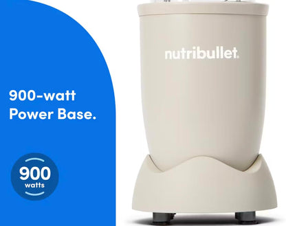 NutriBullet Pro 13-Piece Blender Set - 900W Power in Stylish Matte Sand Finish