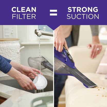 BLACK+DECKER Dustbuster Furbuster Cordless Pet Handheld Vacuum - AdvancedClean for Home & Car