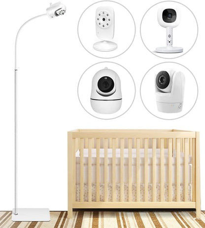 Infant Optics Adjustable Height Floor Stand Mount - Compatible with DXR-8 Pro & Nanit Pro | Versatile Design for Baby Monitors