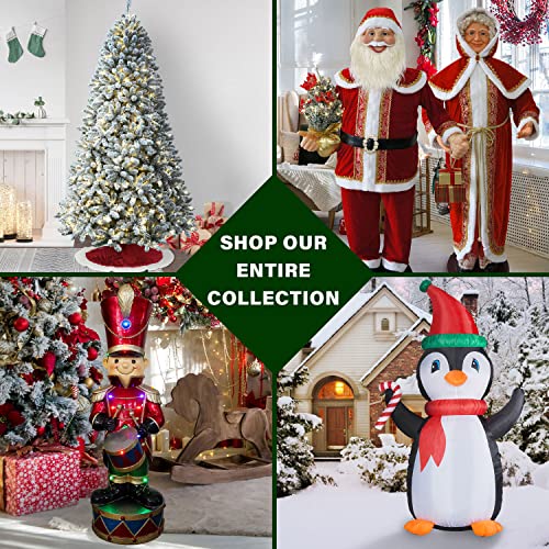 Farmhouse Christmas Decor Set - Fraser Hill Farm 5-Piece Holiday Kit with Wreath, Signs & Reindeer