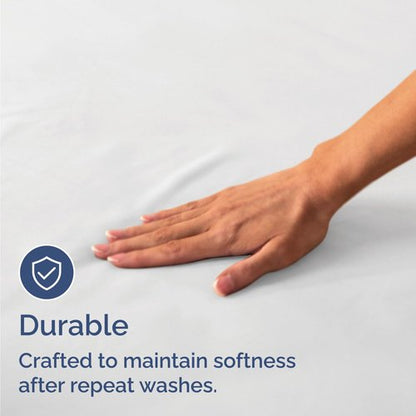 Bulk Case Pack of 20 Fitted Sheets - (20) King Size Fitted Sheets with Deep Pockets - Wholesale Bulk Bedding for Hotels, Spas & Airbnbs - Breathable & Cooling - Soft and Wrinkle Free - (King, White)
