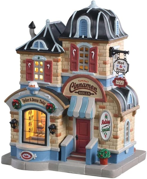 Lemax Village Collection - Cinnamon Roll Shop Figurine | Charming Holiday Decor #05645