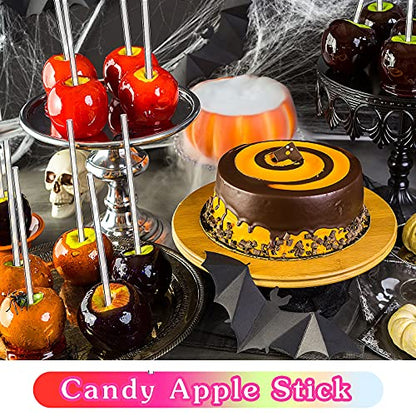 200 Pieces Acrylic Lollipop Sticks Cake Pops Sticks Candy Sticks Treat Sticks for Wedding Halloween Christmas Candy Cake Pops Cupcake Toppers Chocolate Cookie Dessert (Clear, 4 Inch)